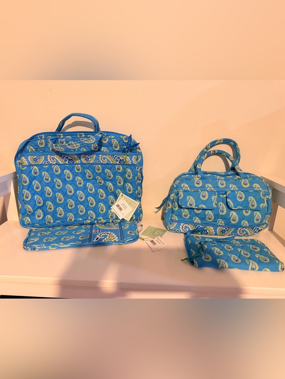 Vera Bradley Retired Bermuda Blue set